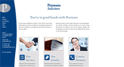 Desktop Screenshot of penmans.com.au